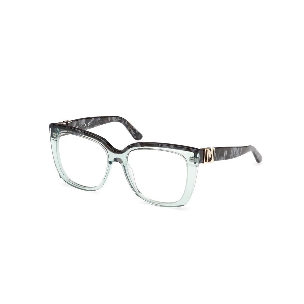 Marciano Guess Womens Cat Eye Glasses Frames Teal Grey Marble GM50032 54-16-140